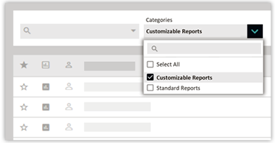 FunctionFox product image select customizable reports filter.