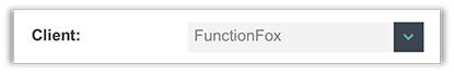 FunctionFox product image select client menu.