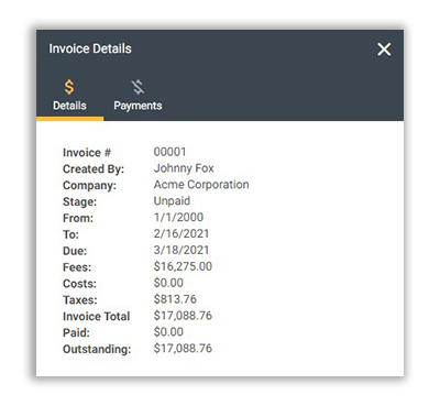 FunctionFox product image viewing invoice details