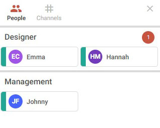 product image view of personnel in messaging feature in Functionfox